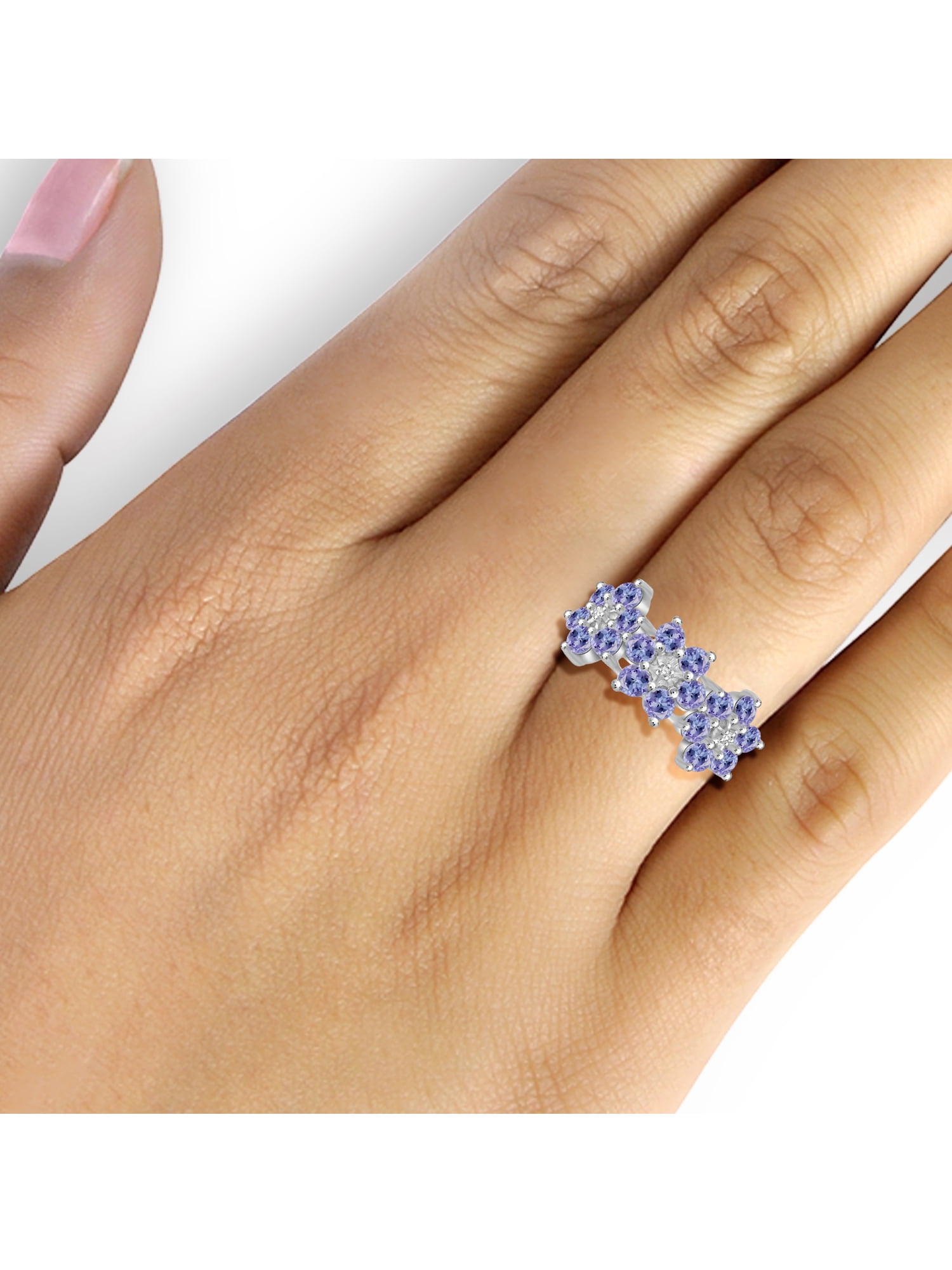 Engagement ring with tanzanite and diamonds / Adonis | Eden Garden Jewelry™